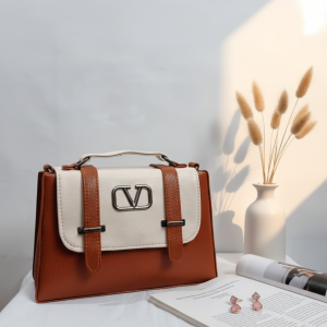 The Mocha Contrast Flap Bag