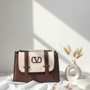 The Mocha Contrast Flap Bag