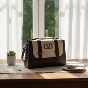 The Mocha Contrast Flap Bag