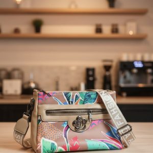 Trendy Floral Crossbody Bag